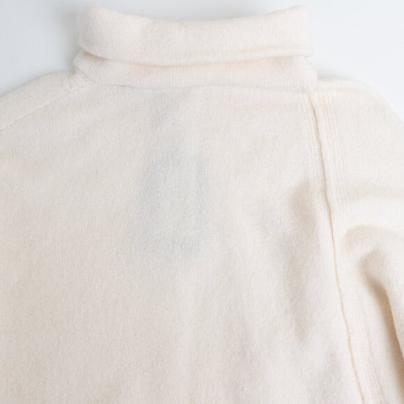 All Saints Lock Roll Neck Relaxed Fit Jumper Wool Yak Blend Soft Chalk White - Picture 10 of 14